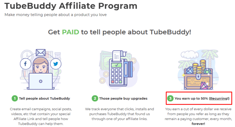 Best Recurring Affiliate Programs - Tubebuddy Affiliate Program