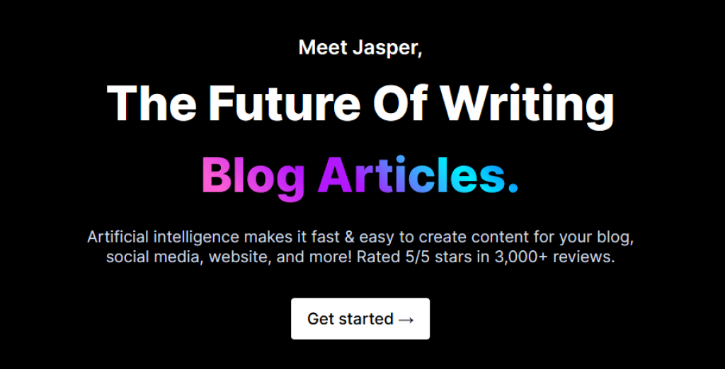Best AI Writing Software - Jasper AI