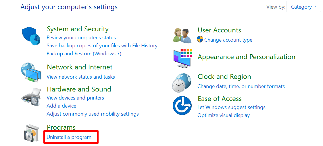 How to Fix Zoom Screen Sharing not Working - uninstall zoom from windows